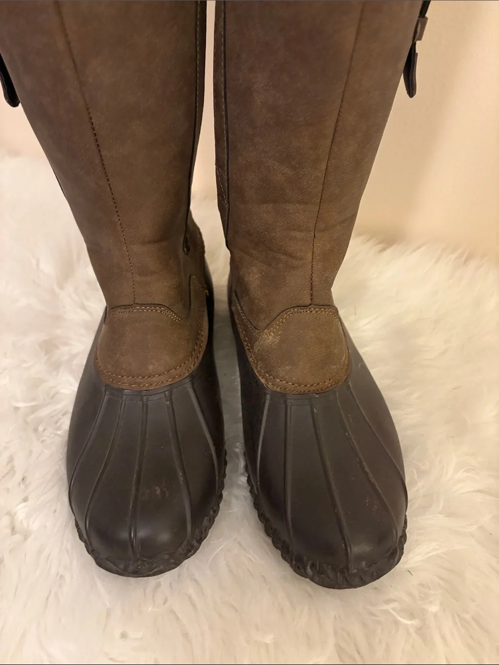 JBU Women's Dark Brown -Knee High Waterproof Boots